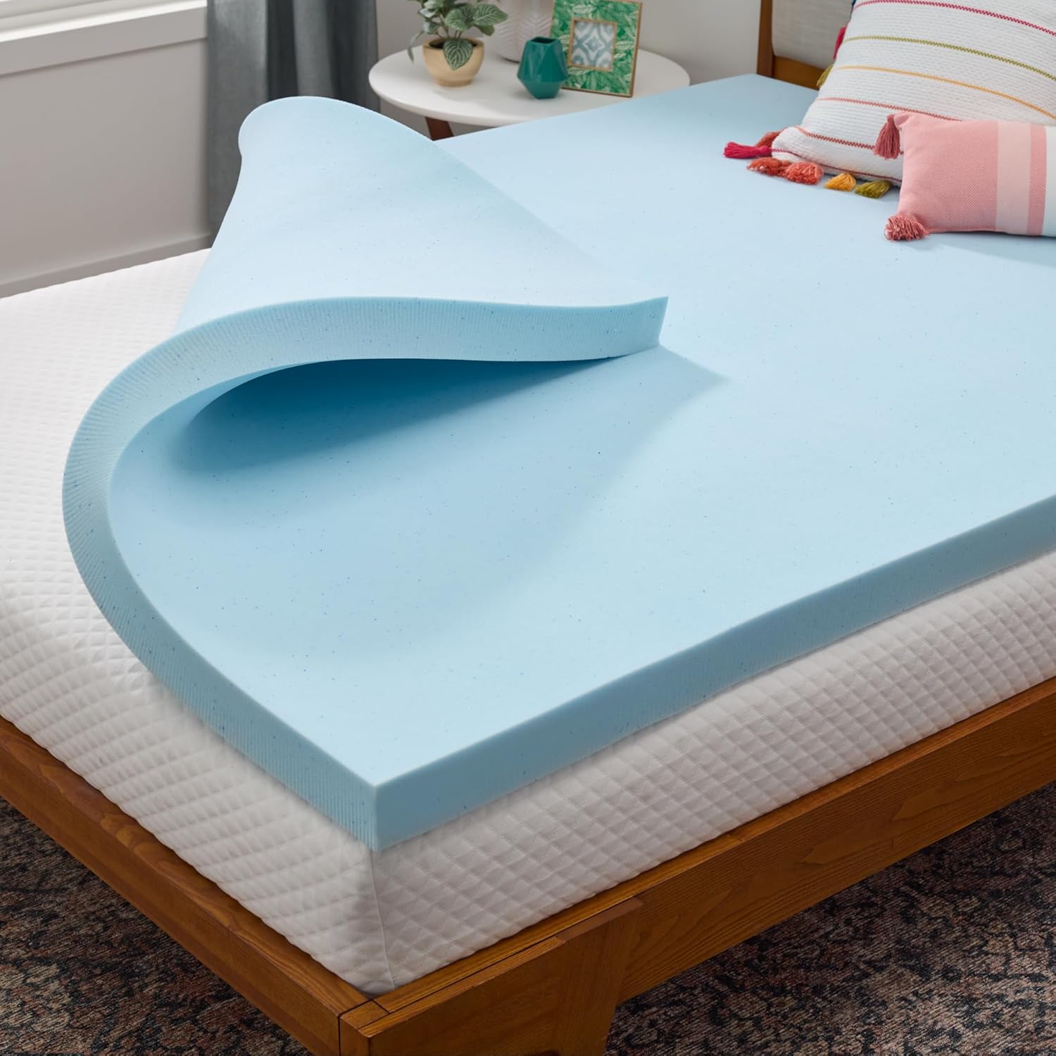  Linenspa 3-Inch Gel Memory Foam Mattress Topper.jpg